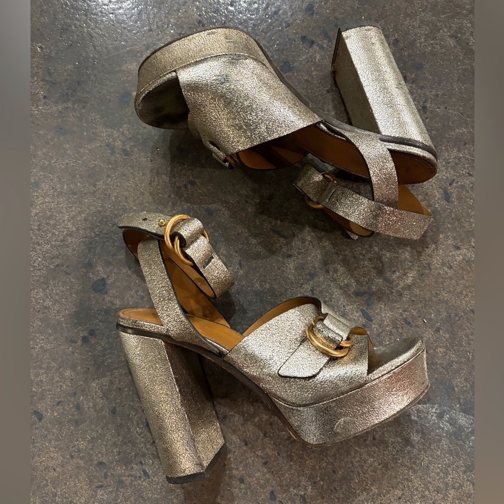 CHLOE Leather Kingsley Sandals - Picture 3 of 9